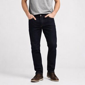 RNT23 Slim Tapered Dark Indigo Stretch Denim Jeans Men’s 38x33